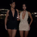 Women's Halter Low-Cut Backless Slim Fit Sheath Dress